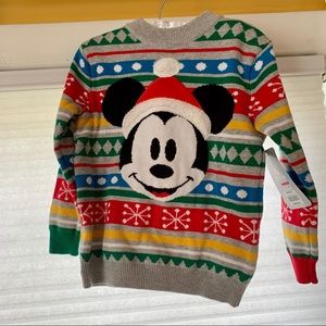 Disney Mickey Mouse Christmas sweater - NWT - sz 3